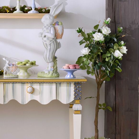 Brand New Mackenzie-Childs Cameo Small Pedestal Platter - Picture 3 of 3